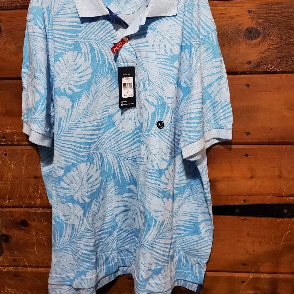 Men's Chaps Collared Hawaiian Shirt - Picture 3 of 6